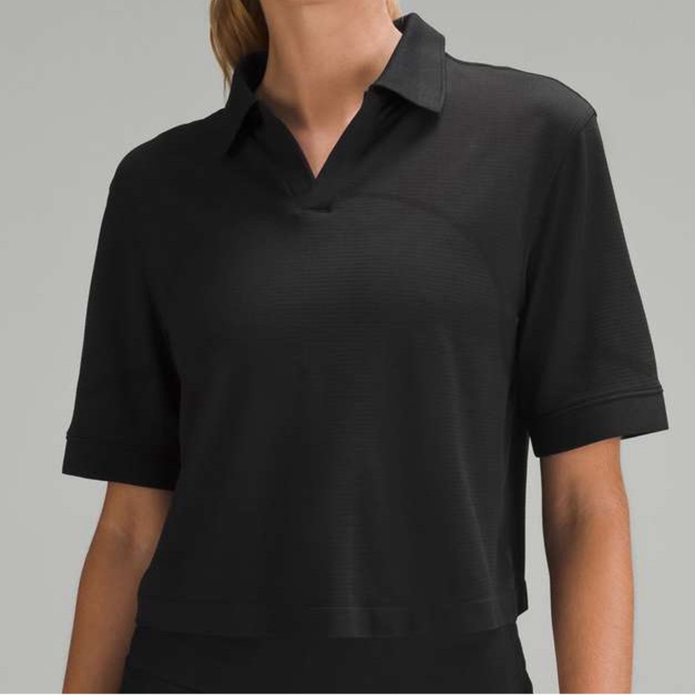 Lululemon Black Polo Shirt